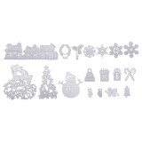 Cumpara ieftin Set 18 decoratiuni pentru cadouri sau felicitari Naler, metal, multicolor