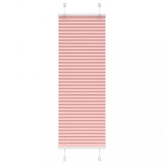 vidaXL Jaluzea plisată roz 50x100 cm Lățime țesătură 49,4cm poliester 4015422
