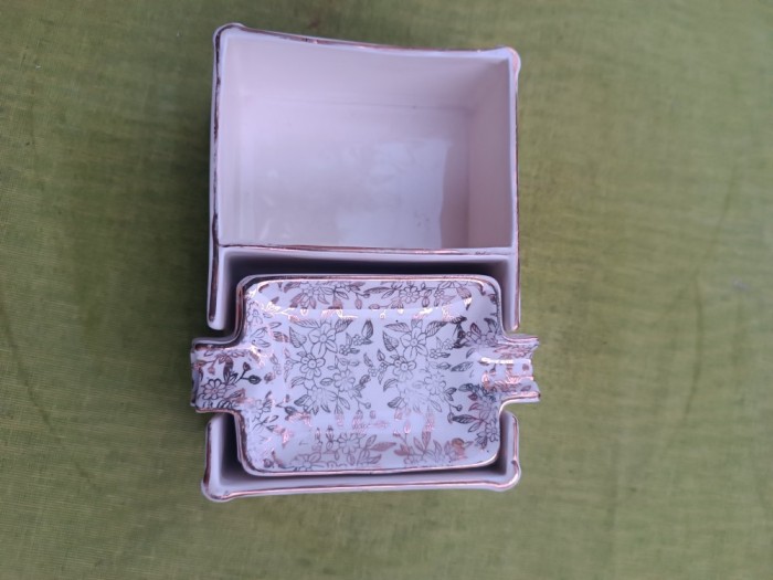 Portelan Empire England, set se 6 scrumiere cu suport