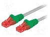 Patch cord Cat 6, U/UTP, cross-over, 1m, Goobay - 68471