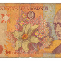 Bancnota Romania 5000 lei - 1998 / A008