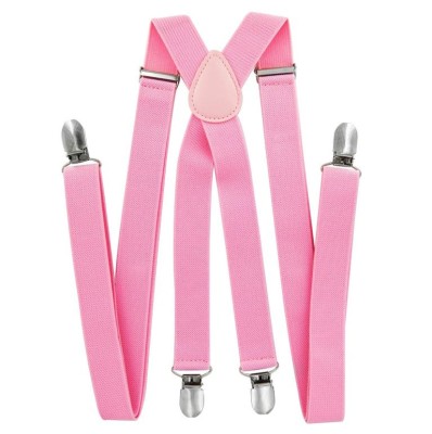 Bretele Axy pentru barbati cu spate in forma de X, latime 2.5 cm, lungime 50-120 cm, roz - OUTLET foto