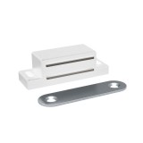 Opritor magnetic pentru mobila, 45 x 15 x 13,5 mm, alb