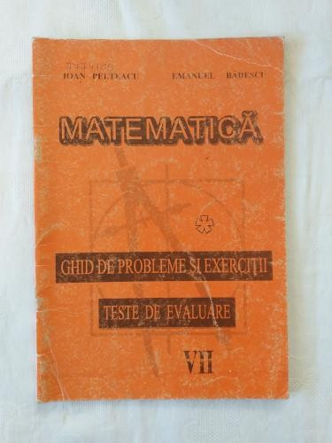 I. Pelteacu E. Badescu - Matematica - Ghid de probleme si exercitii - clasa VII-a - partea 2