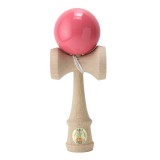 Jucarie de indemanare, din lemn, Ozora, Kendama, Roz, 18 cm