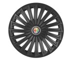 Cumpara ieftin Set 4 capace roti pentru Alfa Romeo, model Joy Black, R16