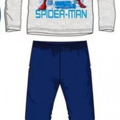 Pijama pentru copii Spiderman Best Hero cu maneca lunga Gri Bluemarin