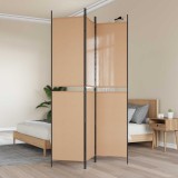 vidaXL Paravan de camere cu 3 panouri Bej 150 x 220 cm Țesătură 42039223