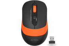 MOUSE A4tech, gaming, wireless, 2.4GHz, optic, 2000 dpi, butoane/scroll 4/1, buton selectare viteza, negru / portocaliu, &amp;quot;FG10 Orange&amp;quot; (timb