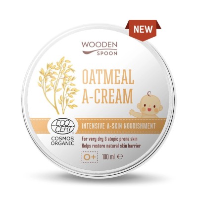 Crema calmanta cu ovaz coloidal pentru copii si bebelusi, 100ml, Wooden Spoon foto