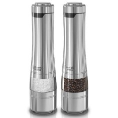 Morile electrice de sare si piper Russell Hobbs Classics 23460-56 Mecanism ceramic LED Otel inoxidabil foto