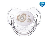 Suzeta simetrica din silicon 6-18 luni newborn baby with cap 22581, Canpol