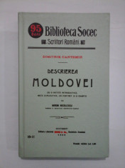 DESCRIEREA MOLDOVEI - DIMITRIE CANTEMIR - 2004 ( dupa editia din 1909) foto