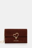 Love Moschino poșetă culoarea portocaliu, JC4327PP0NKX0204