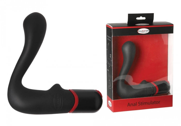 Vibrator Anal Stimulator, Negru, 11.5 cm