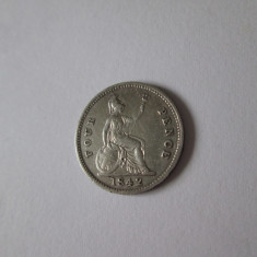 Rara! Marea Britanie 4 Pence 1842 argint in stare foarte buna