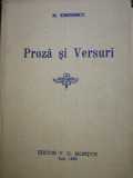 Mihai Eminescu, Proză și versuri, ediția Morțun, 1890, redata anastatic 1990