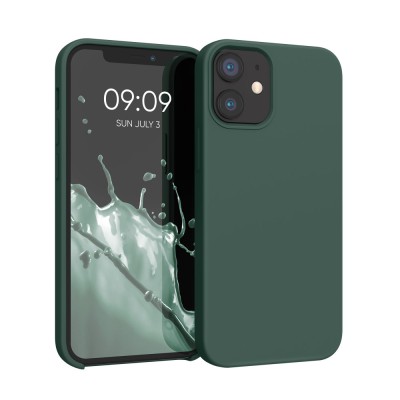 Husa pentru Apple iPhone 12 Mini, Silicon, Verde, 52640.169 foto