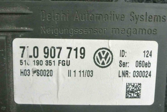 Alt modul de control PORSCHE CAYENNE 9PA 2005 OEM: 7L0907719 1539400