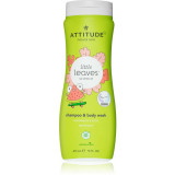 Attitude Little Leaves Watermelon &amp; Coco gel si sampon pentru bebelusi 473 ml