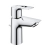 Baterie lavoar GROHE Start Loop &ndash; Crom