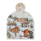 Suport vase fierbinti Craciun pluta ceramica multicolora IR cm 18 x 23 H