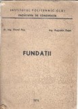 Carte Fundatii Viorel Pop 1974 1974 Pagini Coperta Cartonata Editie Veche Carti Tehnica
