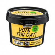 Masca Faciala Exfolianta cu Ovaz si Ulei de Migdale Vote For Oat 100 grame Beauty Jar