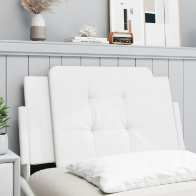 Perna pentru tablie pat, alb, 80 cm, piele artificiala GartenMobel Dekor foto