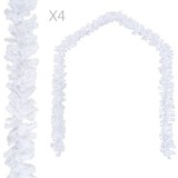 Cumpara ieftin Ghirlande de Crăciun, 4 buc., alb, 270 cm, PVC