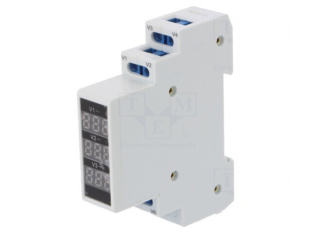 Indicator de Tensiune 3x80-500V AC IP20 pentru Șină DIN