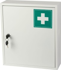 Dulap metalic de prim ajutor MEDIC, montaj pe perete, 31x10x36 cm
