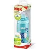 Cana Nuk First Choice Junior Cu Sistem Push-Pull, 300ml, Albastra, Cu Efect Cameleon