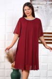 Cumpara ieftin Rochie de voal Karola Bordo - 54Marimea, Yves