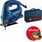 Bosch GST 700 Ferastrau vertical 500W + Set 5 panze lemn + Set 3 bureti slefuire + Geanta textil - 3165140982306