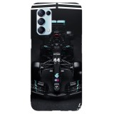 Husa compatibila cu Oppo A54 5G model Lewis Hamilton 44 F1, Silicon, TPU, Viceversa, Transparent, Carcasa