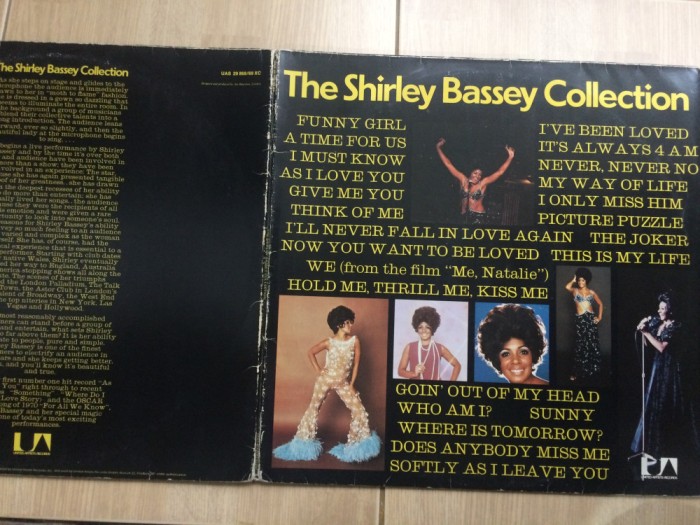 shirley bassey collection best of compilatie hituri dublu disc vinyl 2 lp muzica pop jazz soul UA germany VG/VG+