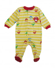 Salopeta / Pijama bebe cu dungi si desene Z120 foto