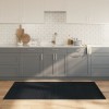 Covor Bambus Gri 100x200 cm vidaXL, Antiderapant, Rezistent la Apa, Usor de Curatat