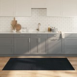 Covor Bambus Gri 100x200 cm vidaXL, Antiderapant, Rezistent la Apa, Usor de Curatat