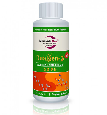 Minoxidil Dualgen 5% - Absorbtie Rapida, fara PG, 1 lună aplicare, Tratament Pentru Barba / Scalp foto
