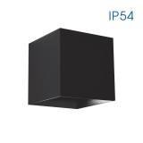 STARK LED 2X3W SQ/BK IP54 VIVALUX