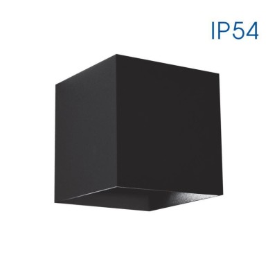 STARK LED 2X3W SQ/BK IP54 VIVALUX foto