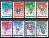 ROMANIA 1987 LP 1194 J.O. DE IARNA CALGARY CANADA SERIE MNH