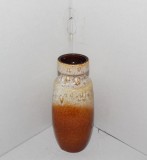 Vaza ceramica smaltuita fat lava - Cascade glaze 7 - marcaj SCHEURICH 210-18 Germania