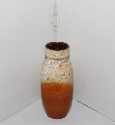 Vaza ceramica smaltuita fat lava - Cascade glaze 7 - marcaj SCHEURICH 210-18 Germania foto