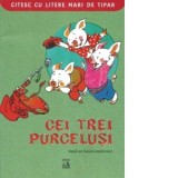Cei trei purcelusi (dupa un basm englezesc). Colectia Citesc cu litere mari de tipar