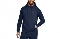 Hanorace Under Armour Rival Fleece Fz Hoodie 1320737-408 albastru marin foto