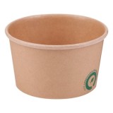 Bol salata biodegradabil din PLA si carton 300 mL, 50/set