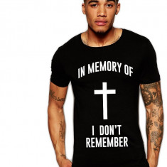 Tricou negru barbati - In memory - S